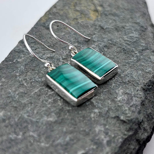 Malachite Earrings