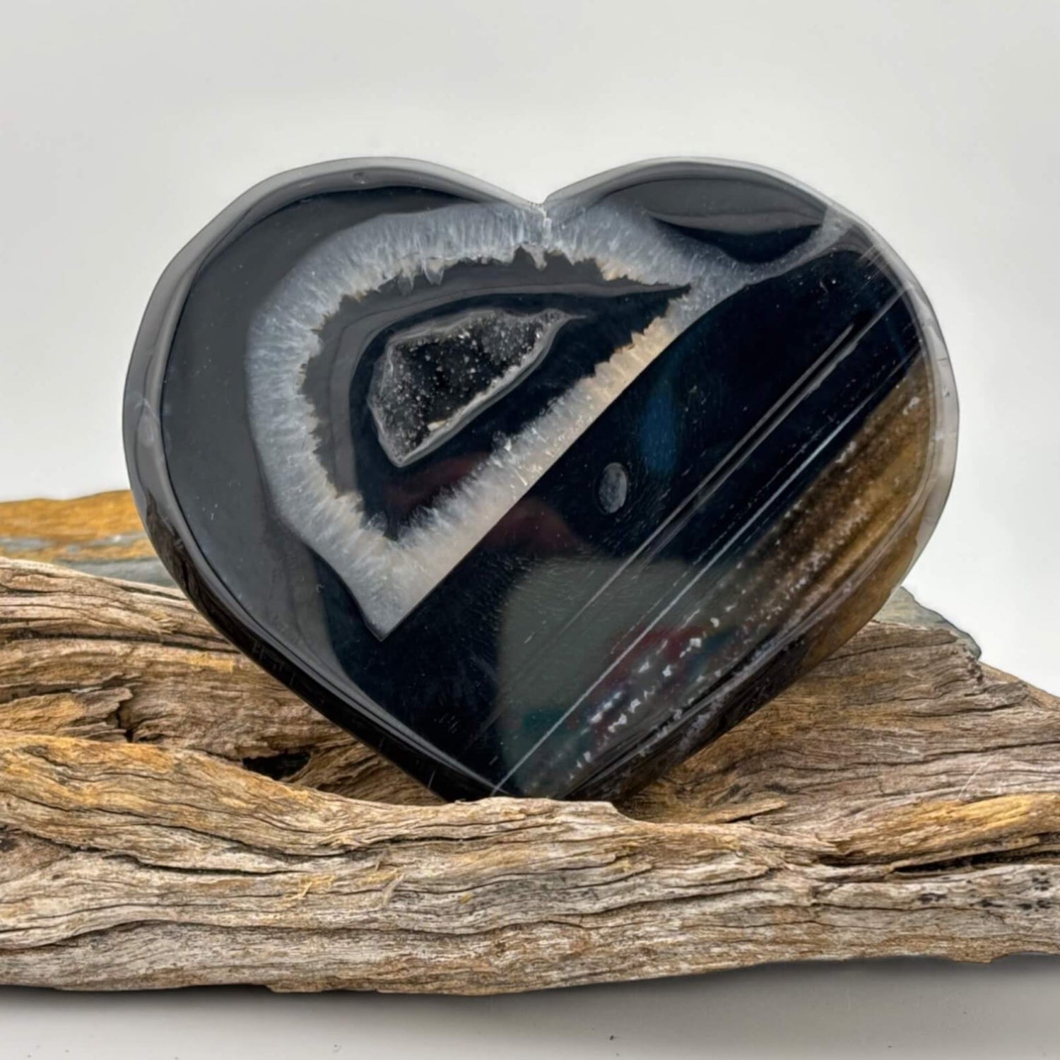 Black Druzy Agate