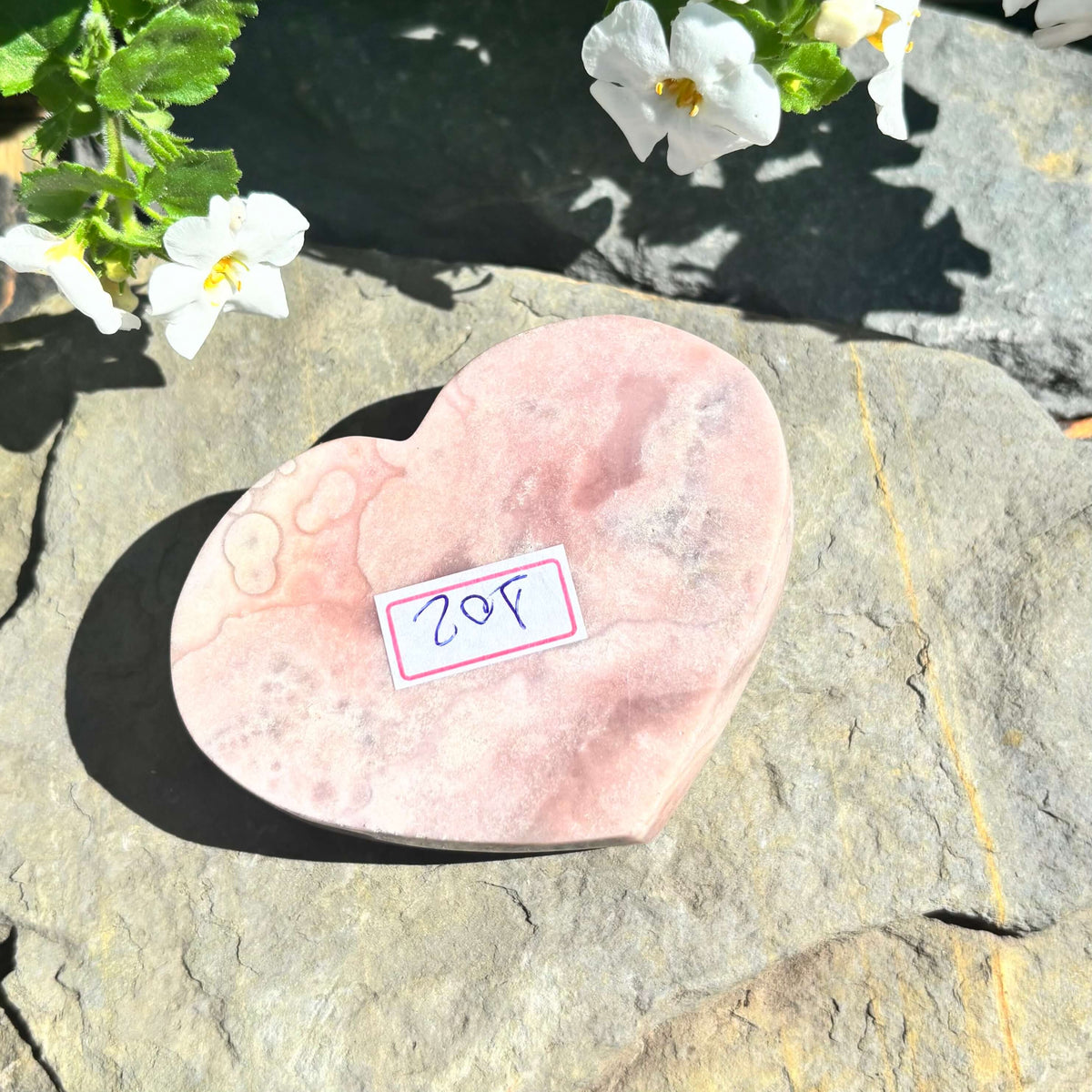 Brazilian Pink Amethyst Polished Heart - 197 grams (#102)