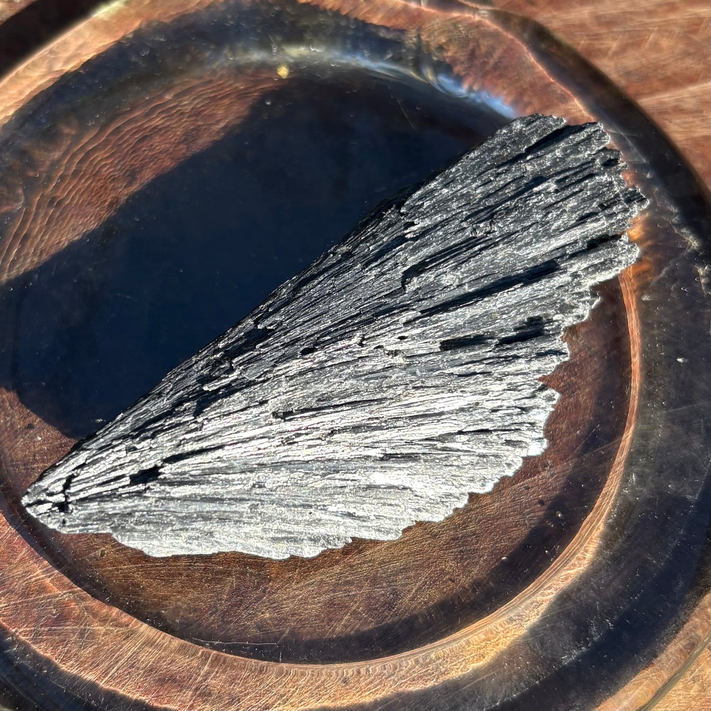 Brazilian Black Kyanite Rough Specimen (Witches Broomstick) - 70 grams