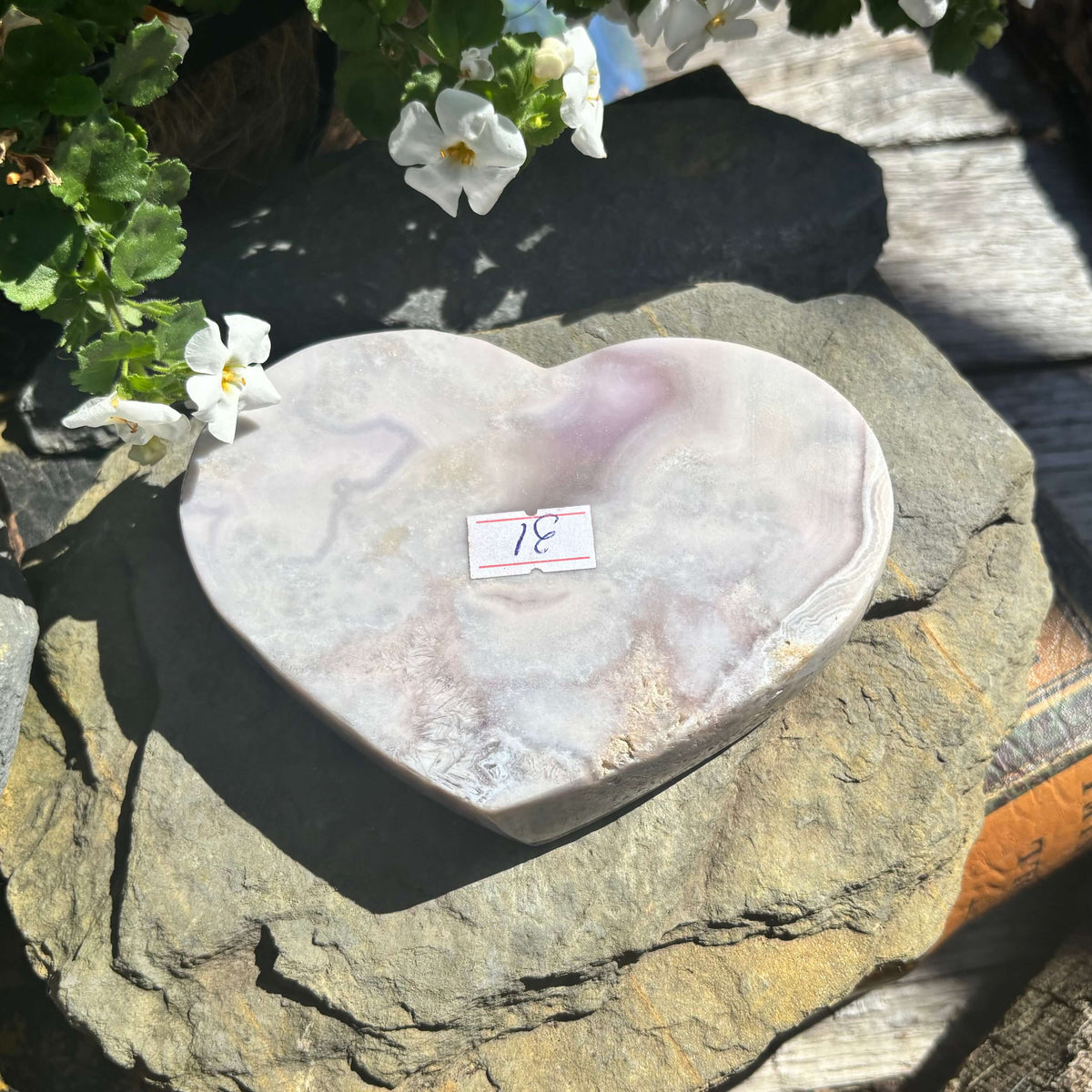 Brazilian Pink Amethyst Polished Heart - 398 grams (#31)