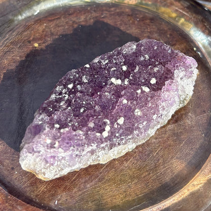 Brazilian Rainbow Amethyst Druzy Cluster Flat - 45 grams