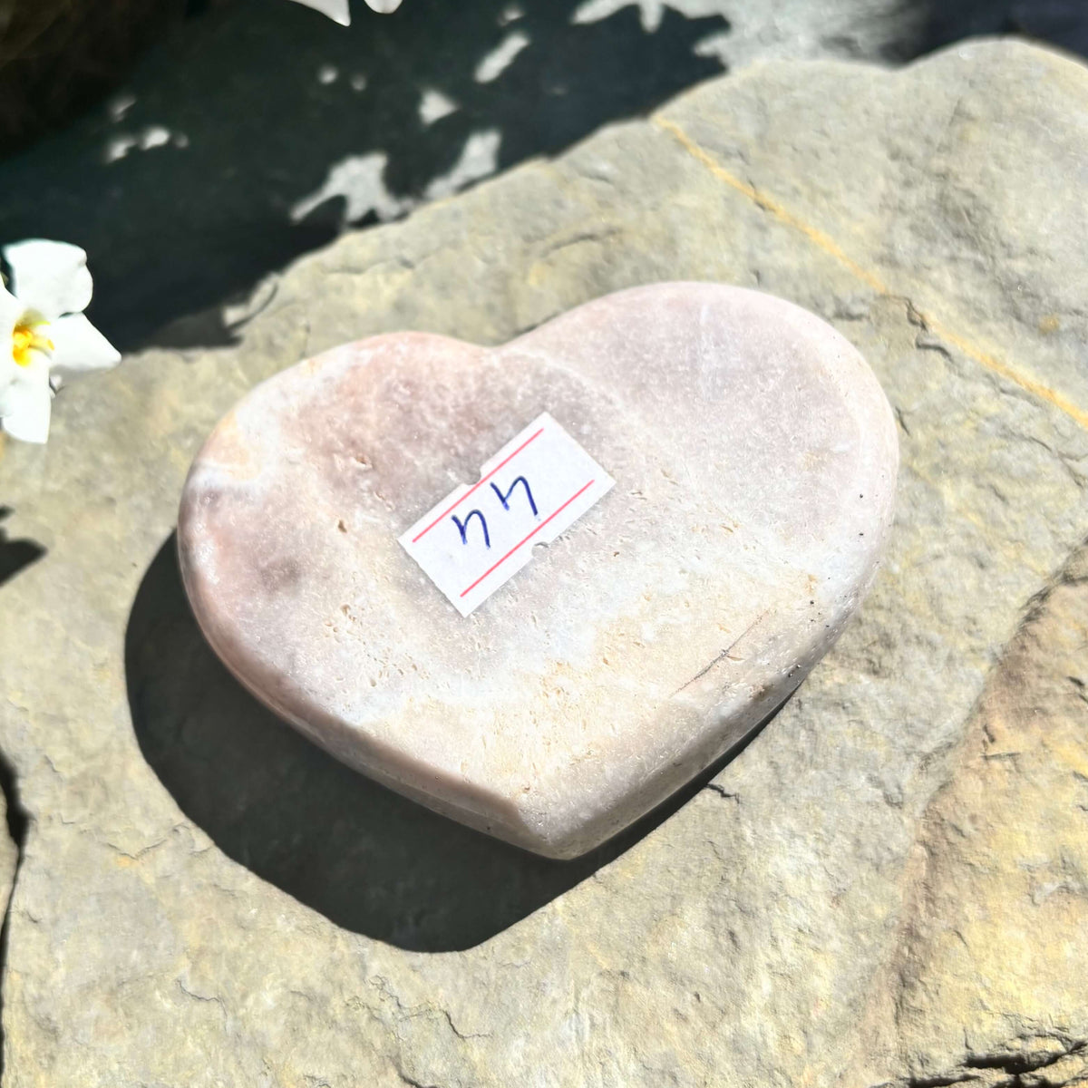 Brazilian Pink Amethyst Polished Heart - 165 grams (#44)