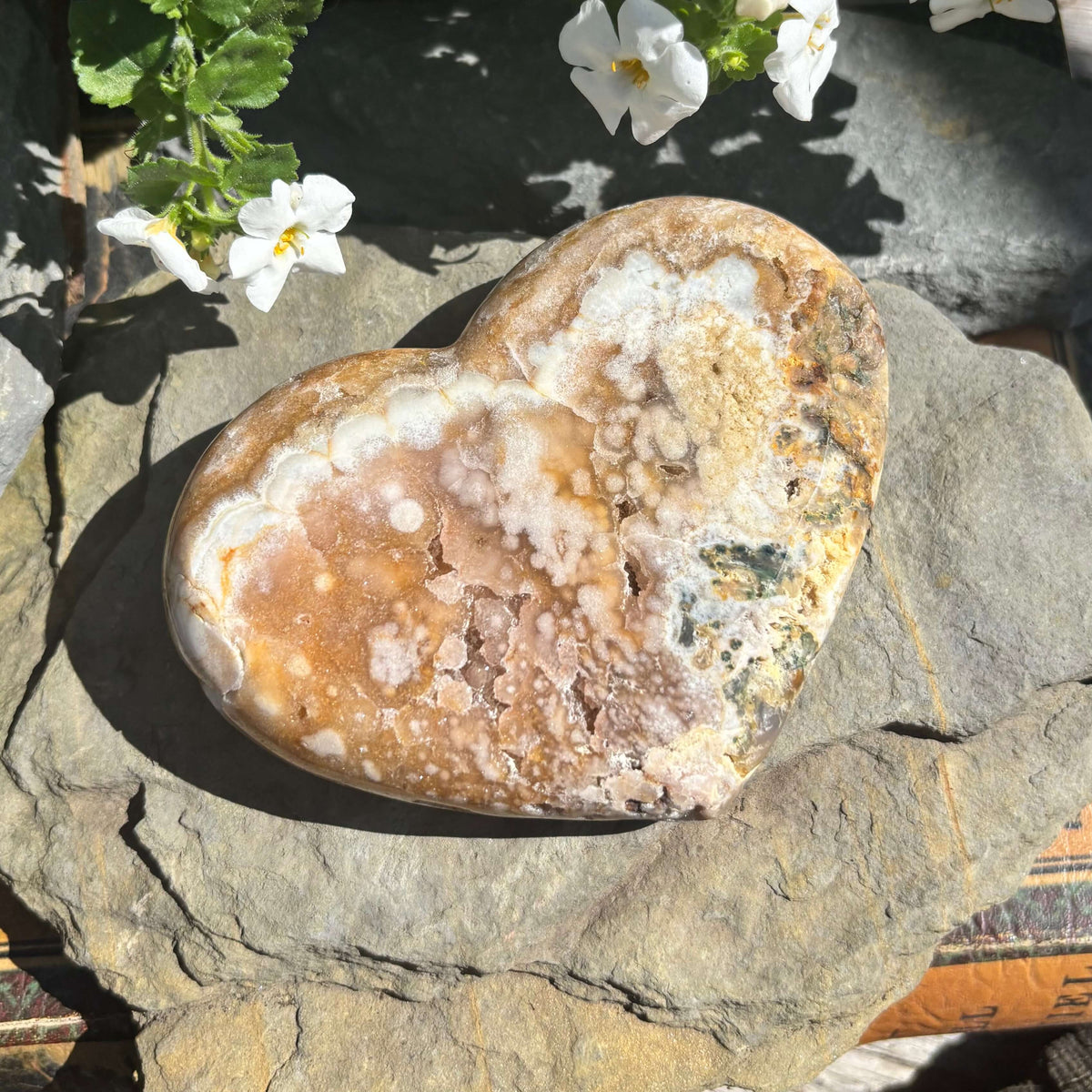 Brazilian Pink Amethyst Polished Heart - 471 grams (#55)