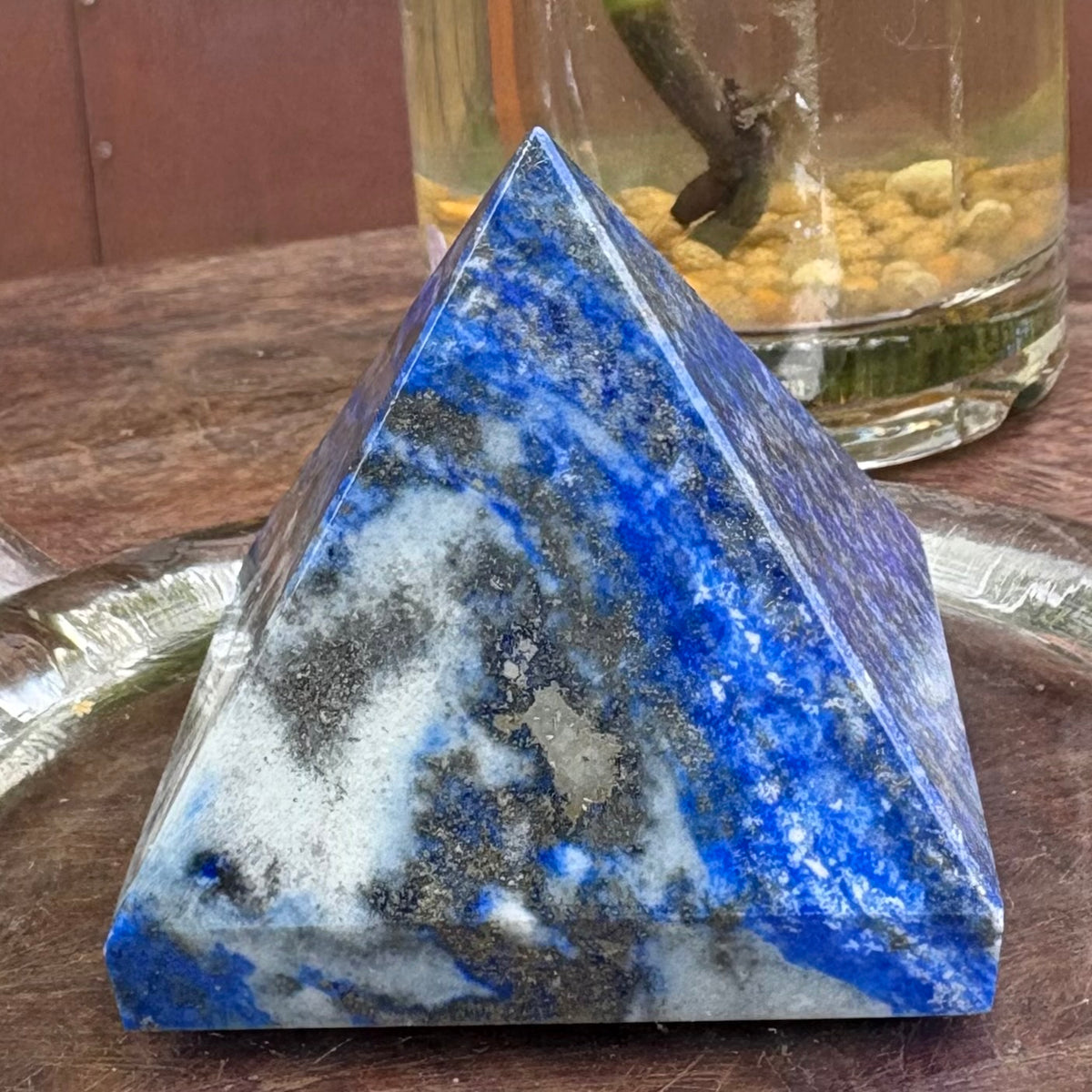 Lapis Lazuli Pyramid - 180 grams / 5.2 cm (#2)
