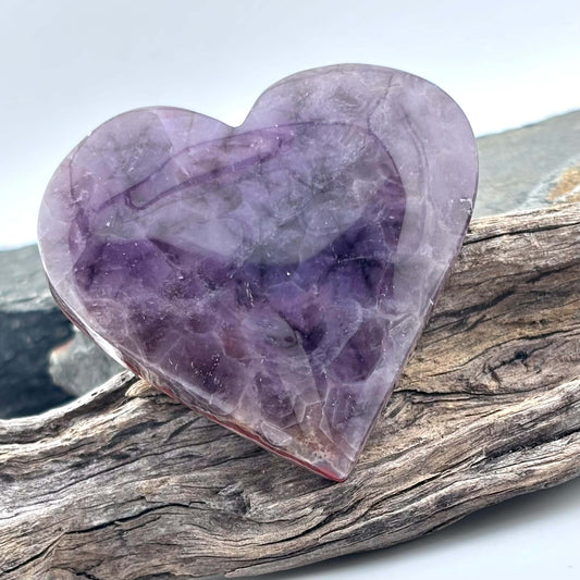 Unique Agate & Amethyst Druzy Heart - 130 grams / 8.6 cms