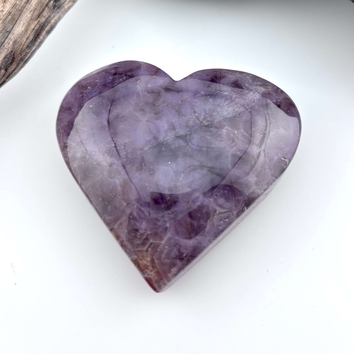 Unique Agate & Amethyst Druzy Heart - 130 grams / 8.6 cms