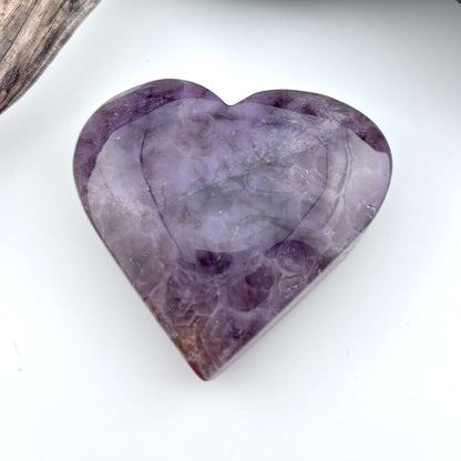 Unique Agate & Amethyst Druzy Heart - 130 grams / 8.6 cms