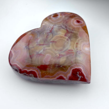Unique Agate & Amethyst Druzy Heart - 130 grams / 8.6 cms