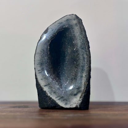 Brazilian Black Druzy Amethyst Cathedral Geode