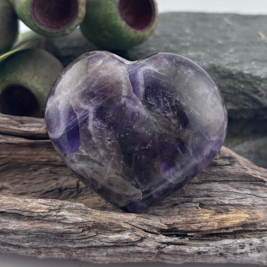 Amethyst Puffy Heart - 84 grams