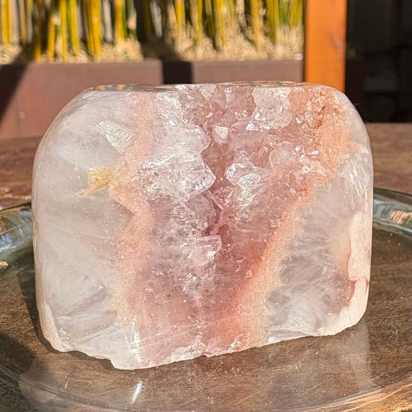 Brazilian Pink Amethyst Druzy Freeform - 148 grams