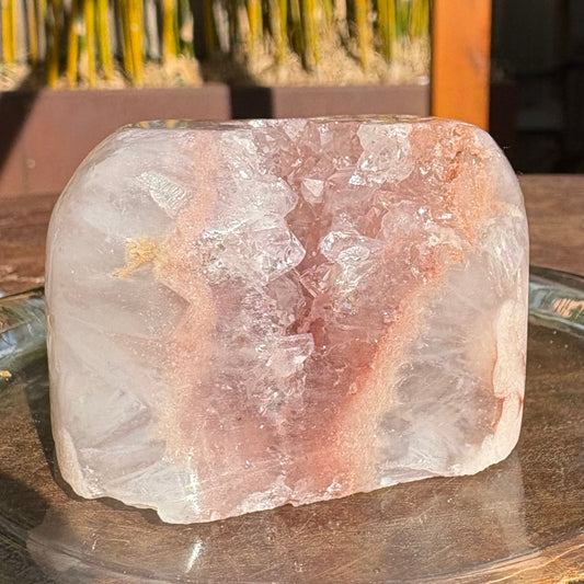 Brazilian Pink Amethyst Druzy Freeform - 148 grams