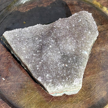 Brazilian Rainbow Amethyst Druzy Cluster Flat - 42 grams