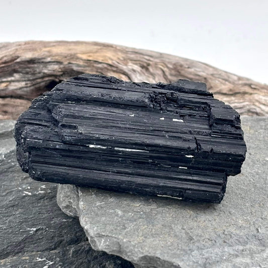 Black Tourmaline Rough - 100 grams / 7 cm
