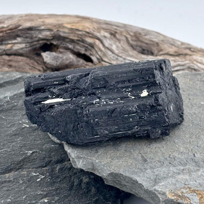 Black Tourmaline Rough - 100 grams / 7 cm