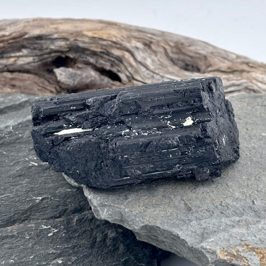 Black Tourmaline Rough - 100 grams / 7 cm