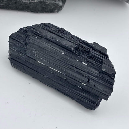 Black Tourmaline Rough - 100 grams / 7 cm