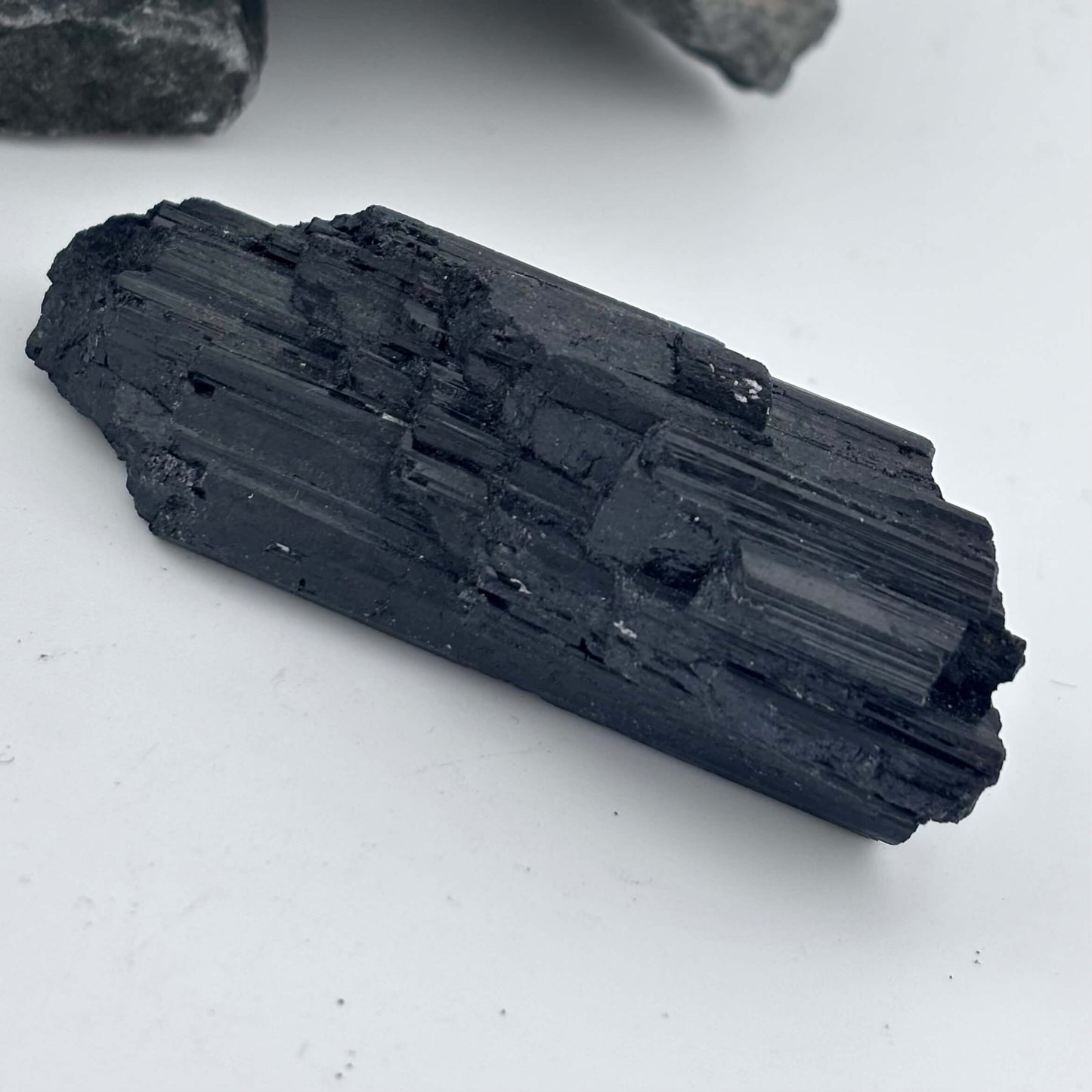 Black Tourmaline Rough - 105 grams / 8 cm