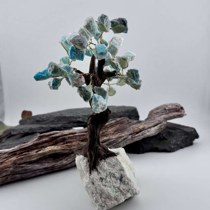 Amazonite Crystal Tree on Amazonite Rough