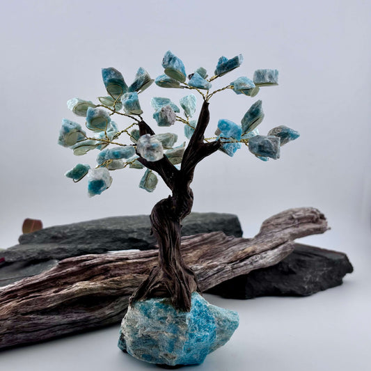 Amazonite Crystal Tree on Amazonite Rough