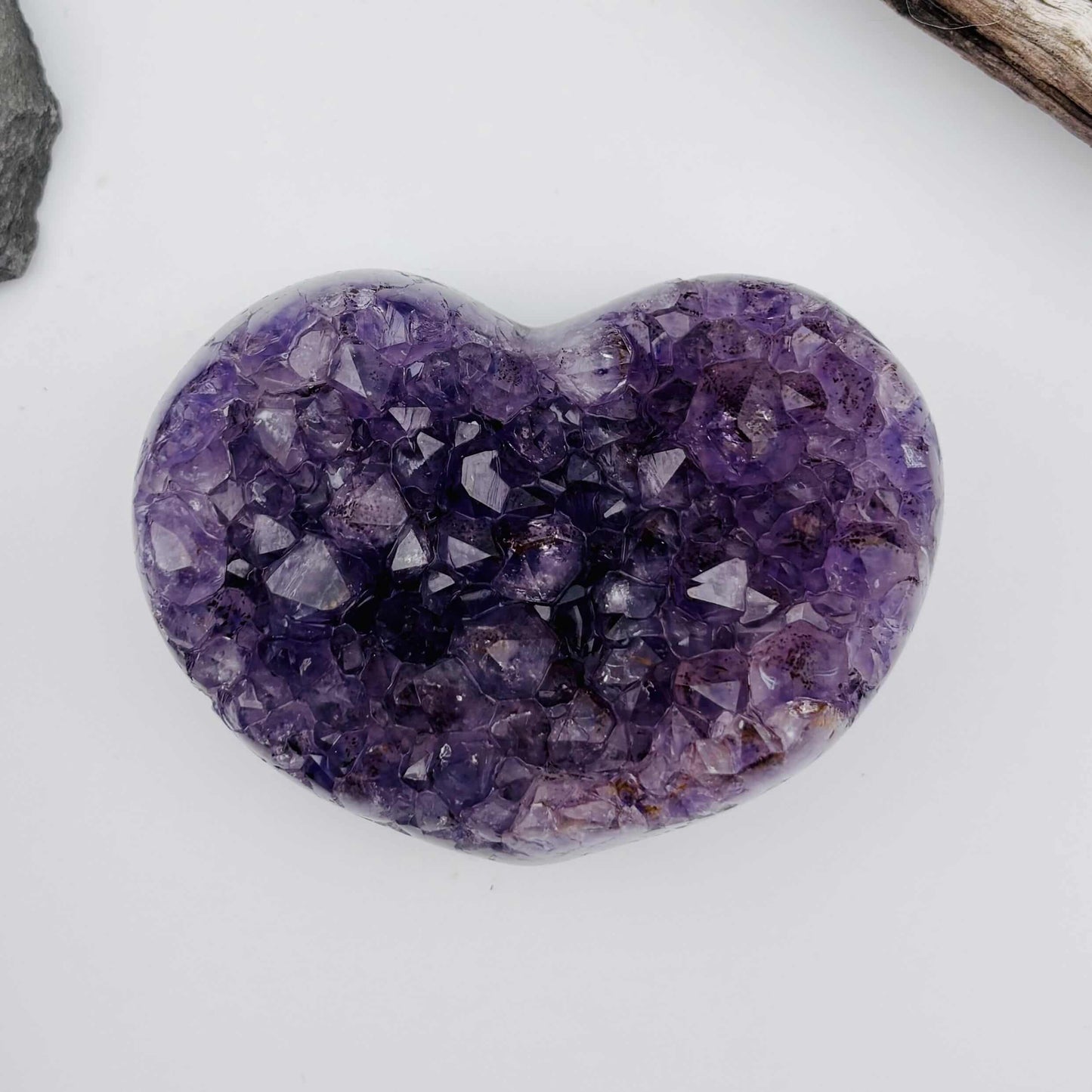 Brazilian Amethyst Cluster Heart