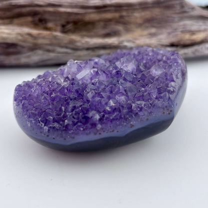 Brazilian Amethyst Cluster Heart
