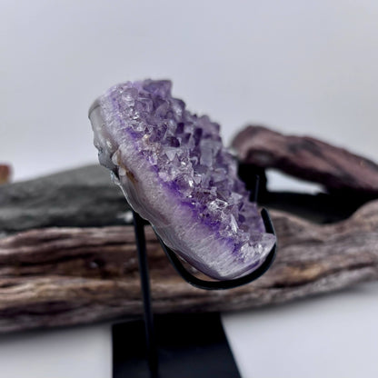 Brazilian Amethyst Cluster Heart