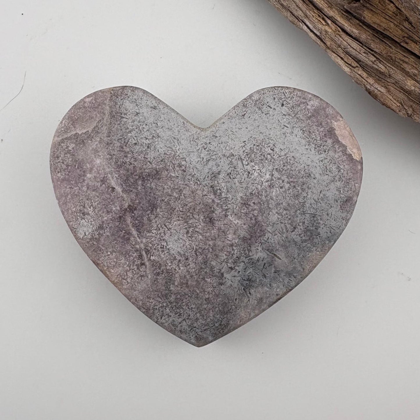 Brazilian Pink Amethyst Heart on Stand - 284 grams