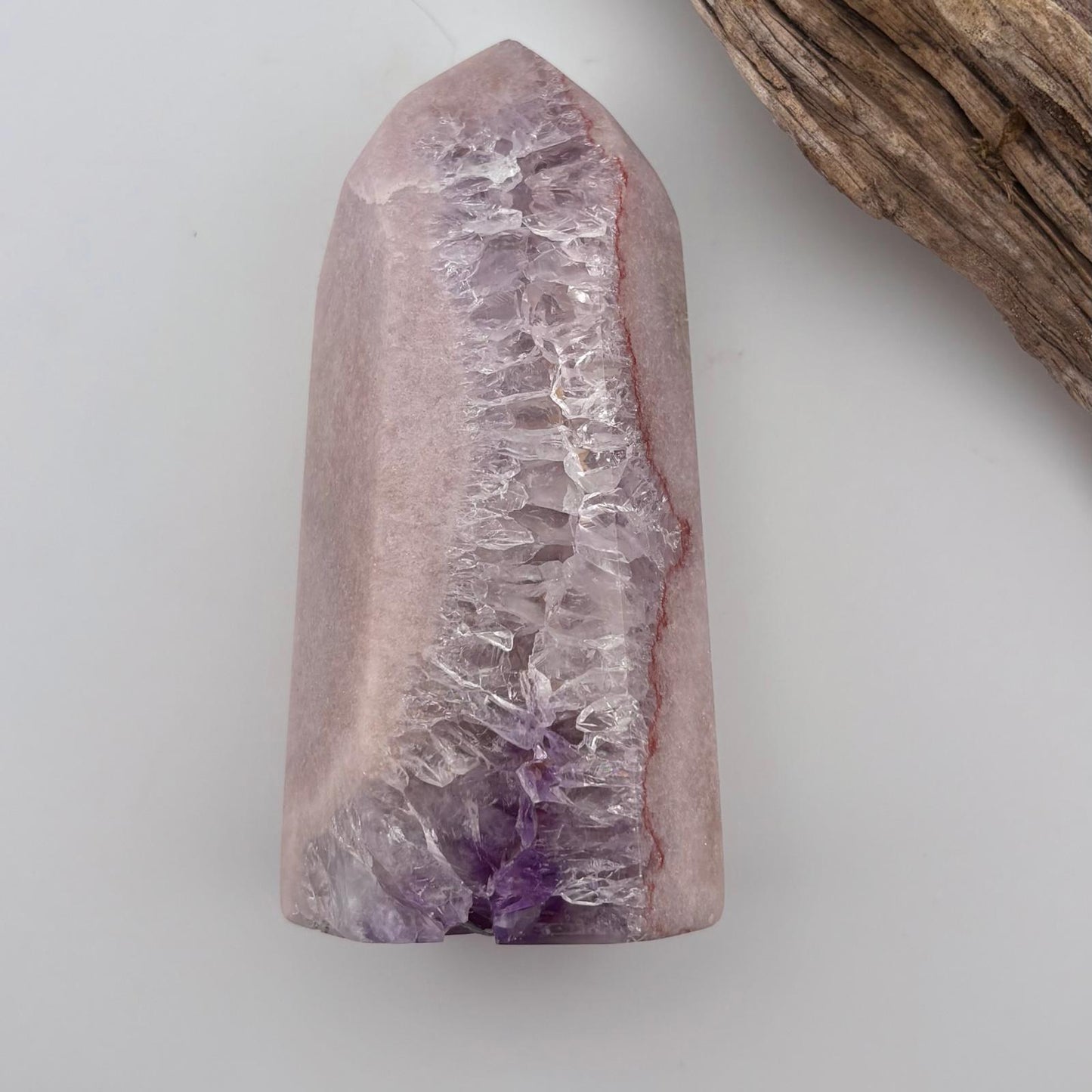 Brazilian Pink Amethyst Quartz Tower - 306 grams