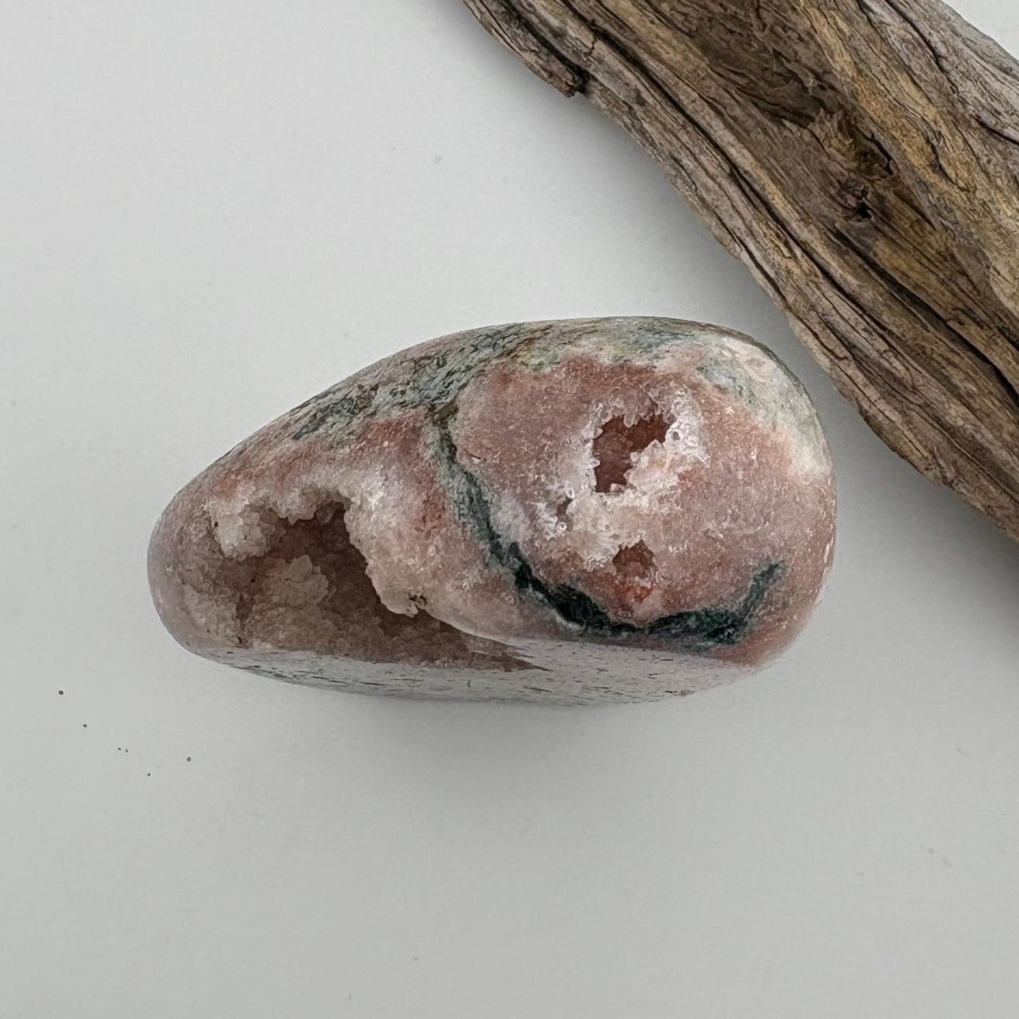 Brazilian Pink Amethyst Self Standing Freeform w Pocket Druzy - 304 grams