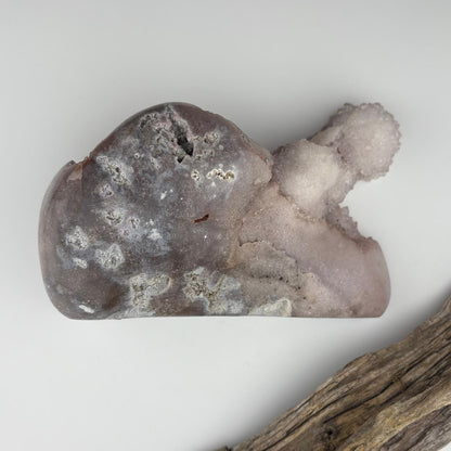 Unique BIG Brazilian Pink Sparkly Sugar / Grape Druzy Freeform Cloud Shape - 790 grams