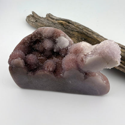 Unique BIG Brazilian Pink Sparkly Sugar / Grape Druzy Freeform Cloud Shape - 790 grams