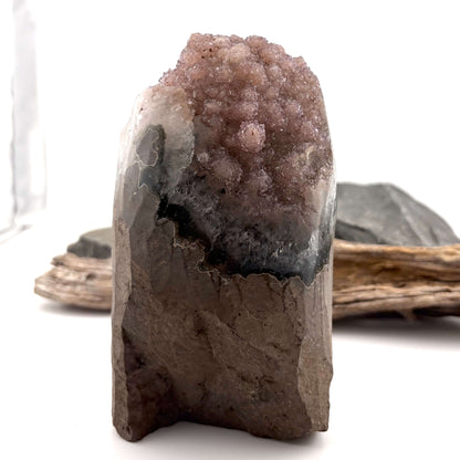 Brazilian Peach Purple Rainbow Amethyst Bubble Druzy w Agate Cut Base -  1.1kg
