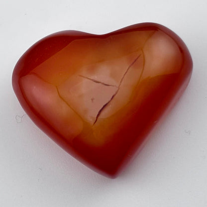 Unique Banded Carnelian Druzy Heart - 20 grams / 3.5 cms
