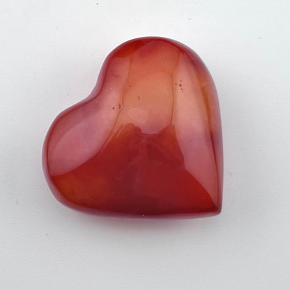 Unique Banded Carnelian Druzy Heart - 32 grams / 4cms