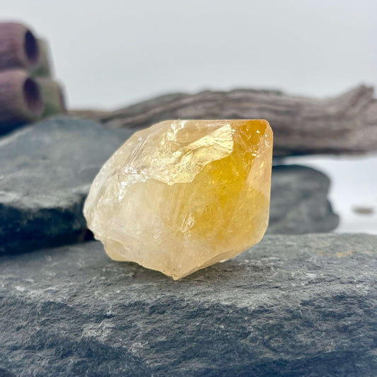 Small Brazilian Citrine Rough Point