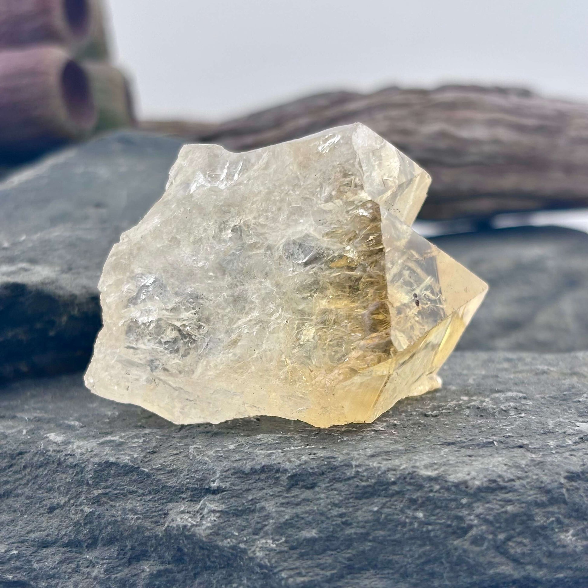Small Brazilian Citrine Rough Point
