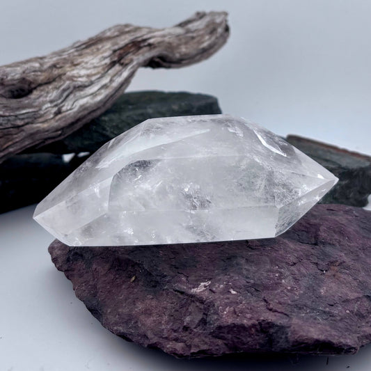 Clear Quartz Double terminator Polished Point