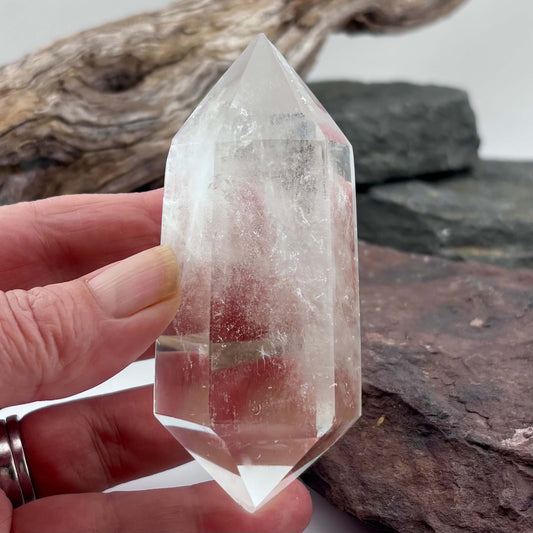 Clear Quartz Double terminator Polished Point