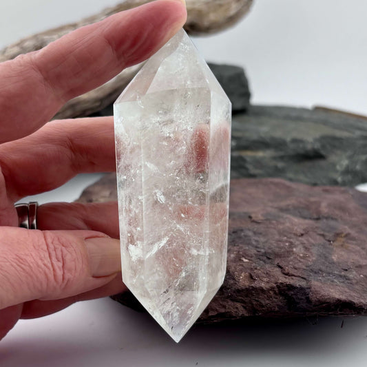 Clear Quartz Double terminator Polished Point