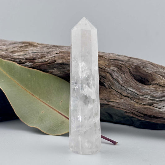 Clear Quartz Polished Tower