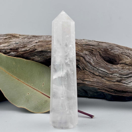 Clear Quartz Polished Tower