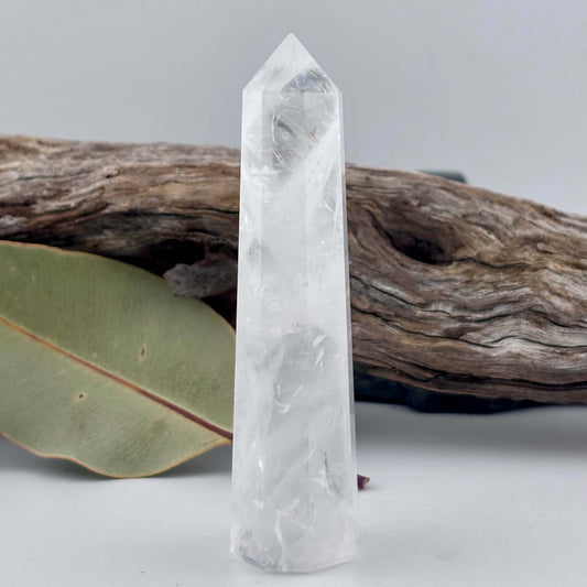 Clear Quartz Polished Tower