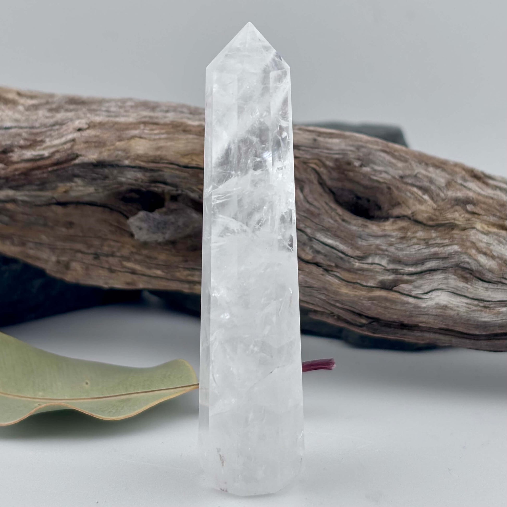 Clear Quartz Polished Tower