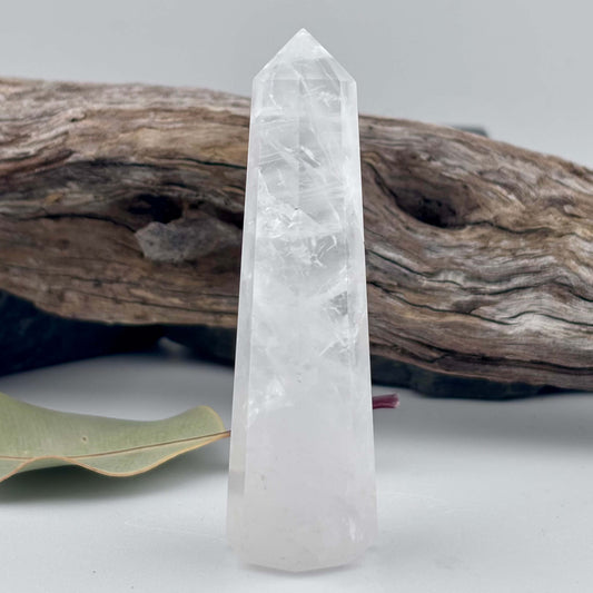 Clear Quartz Polished Tower