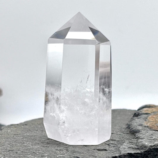 Amazing Clarity Clear Quartz Polished Tower - 80 grams / 6 cms