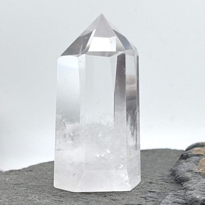 Amazing Clarity Clear Quartz Polished Tower - 80 grams / 6 cms