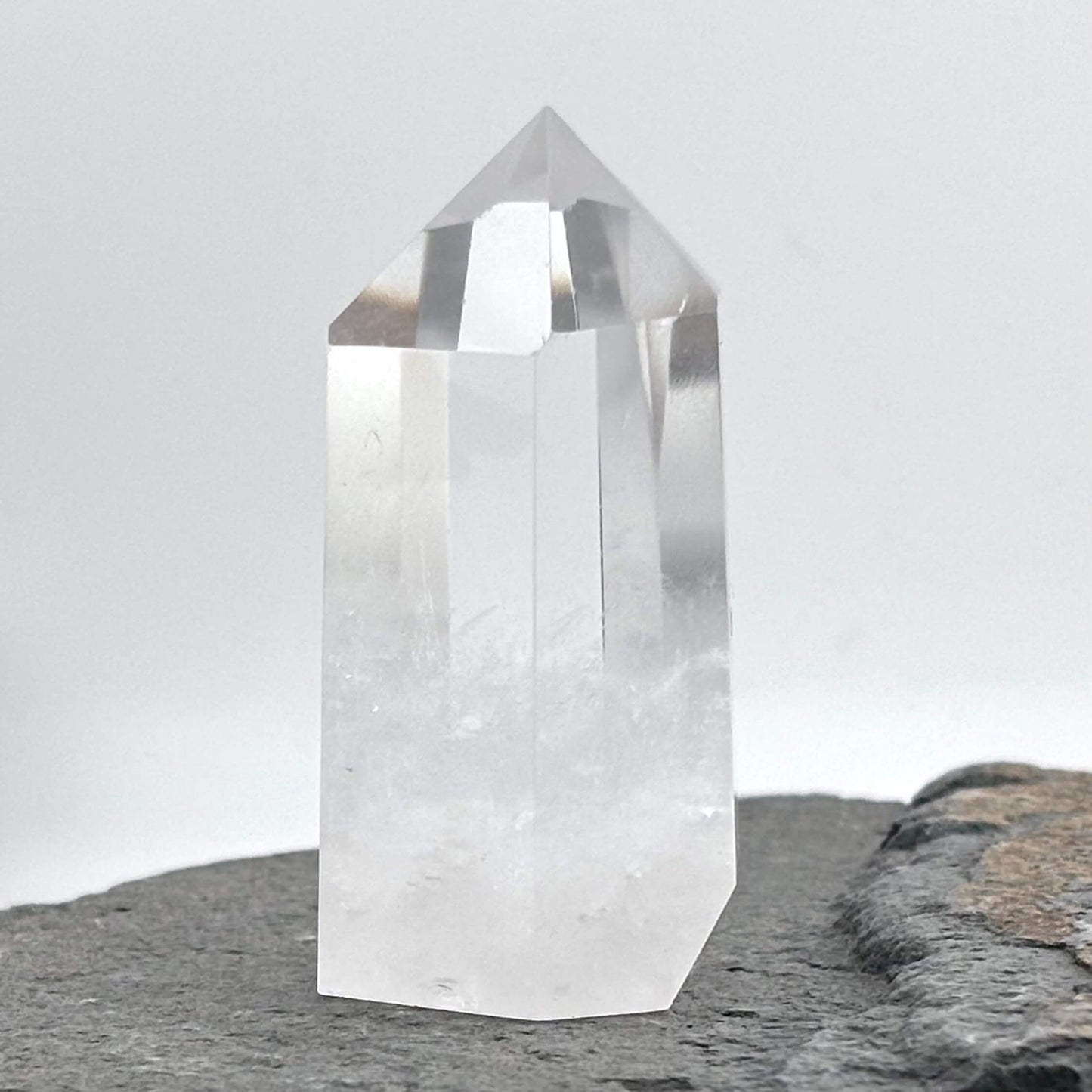 Amazing Clarity Clear Quartz Polished Tower - 80 grams / 6 cms