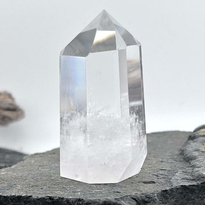 Amazing Clarity Clear Quartz Polished Tower - 80 grams / 6 cms